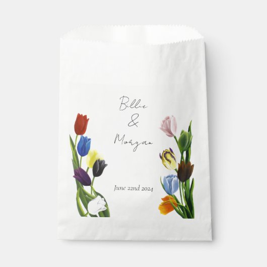 Sachets En Papier LGBTQ plus Fleurs tulipes (Devant)