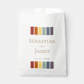 Sachets En Papier LGBTQ Rainbow Gay Mariage élégant (Devant)