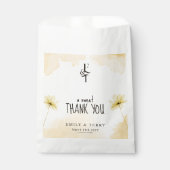 Sachets En Papier L'Heure d'or Monogram Mariage Merci (Devant)