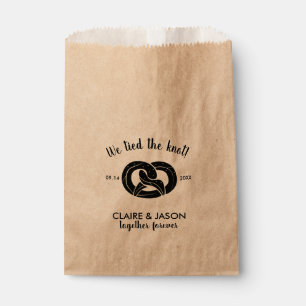 Sachets En Papier Lied Knot Together Forever Pretzel Mariage