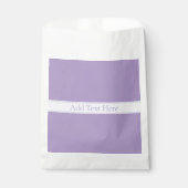 Sachets En Papier Lila clair violet élégant personnalisable (Devant)