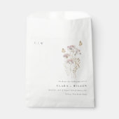 Sachets En Papier Lilac Boho Fleur sauvage Fern Mariage botanique (Devant)