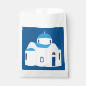 Sachets En Papier L'île grecque Santorin Blue Dome (Devant)