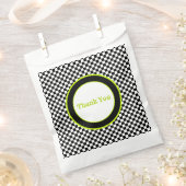 Sachets En Papier Lime Vert Noir Et Blanc (Coupé)