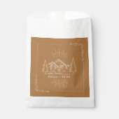 Sachets En Papier Line Art Mountains Mariage Goldenrod Mariage (Devant)
