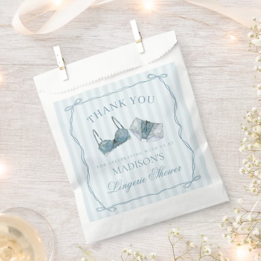 Sachets En Papier Lingerie Bleue Dessert de Fête de Bachelorette sou (Coupé)