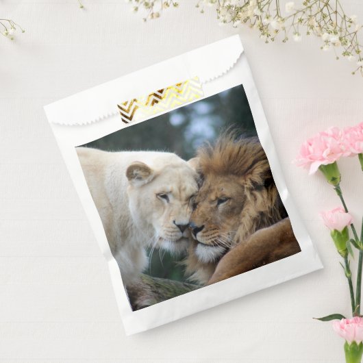 Sachets En Papier Lion et lionne qui s'étourdissent (Scellé)