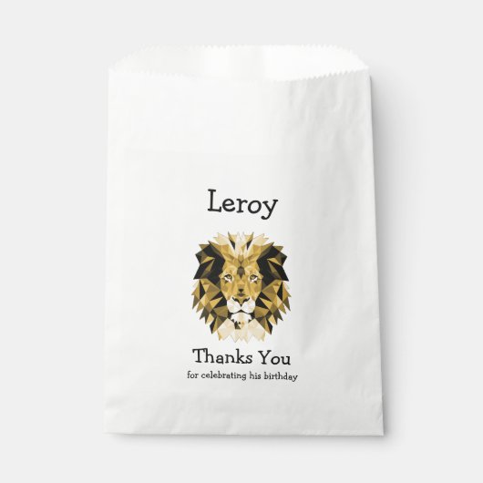 Sachets En Papier Lion Merci (Devant)