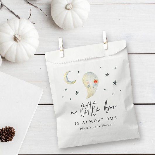 Sachets En Papier Little Boo Halloween Baby Shower
