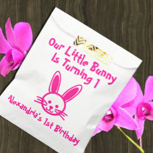 Sachets En Papier Little Bunny 1er anniversaire