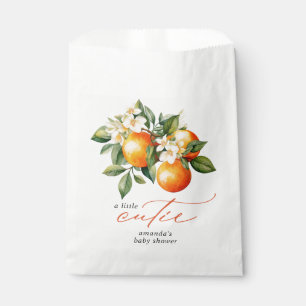 Sachets En Papier Little Cutie Orange Clementine Baby shower Favoris
