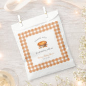 Sachets En Papier Little Cutie Pie Fall Citrouille En vichy Baby sho (Coupé)