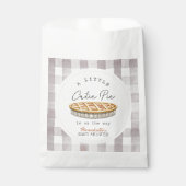 Sachets En Papier Little Cutie Pie Thanksgiving Baby shower blanc (Devant)