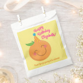 Sachets En Papier Little Cutie Tangerine fête d'anniversaire (Coupé)