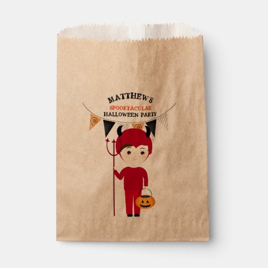 Sachets En Papier Little Devil Halloween Party (Devant)