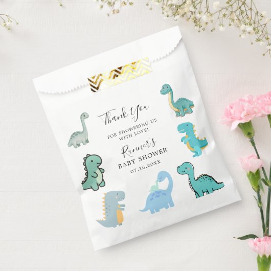 Sachets En Papier Little Dinosaur Cute Baby Shower (Scellé)