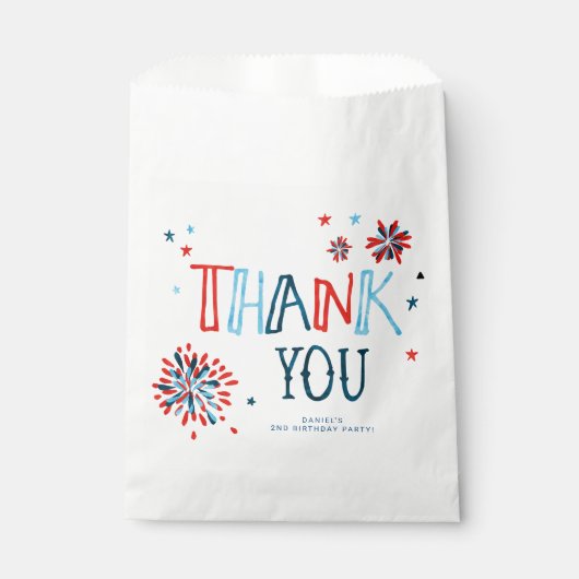 Sachets En Papier Little Firecracker 4 juillet fête d'anniversaire (Devant)