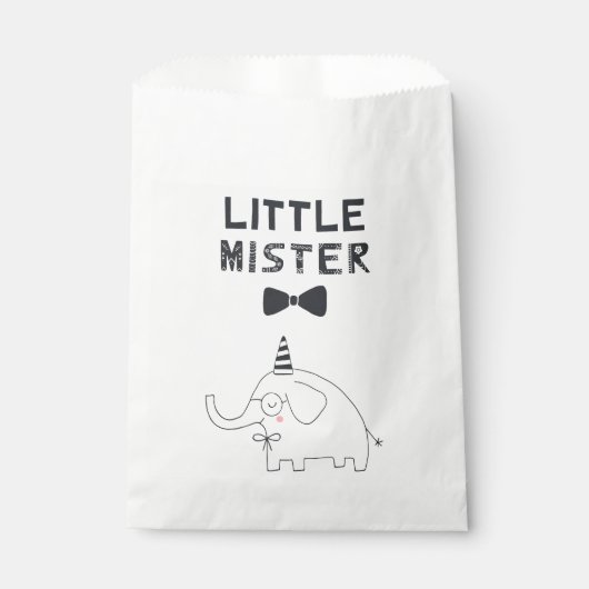Sachets En Papier Little Mister | Baby Party Elephant | (Devant)