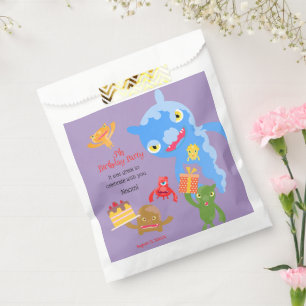 Sachets En Papier Little Party Monster and confetti Anniversaire Par
