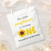 Sachets En Papier Little Sunflower 1er anniversaire (Coupé)