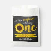 Sachets En Papier Little Sunflower 1ère fête d'anniversaire (Devant)