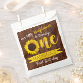 Sachets En Papier Little Sunflower 1ère fête d'anniversaire (Coupé)