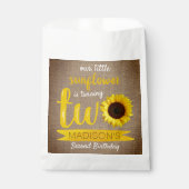 Sachets En Papier Little Sunflower 2e fête d'anniversaire (Devant)
