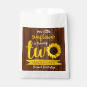 Sachets En Papier Little Sunflower 2e fête d'anniversaire (Devant)