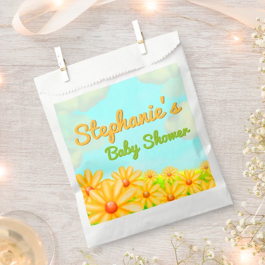 Sachets En Papier Little Sunshine - Baby shower de printemps