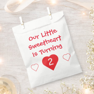 Sachets En Papier Little Sweetheart 2e anniversaire