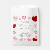 Sachets En Papier Little Sweetheart Valentines Day Baby Shower (Devant)