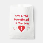 Sachets En Papier Little Sweethee 1er anniversaire (Devant)