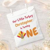 Sachets En Papier Little Turkey 1er anniversaire (Coupé)