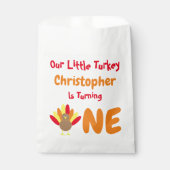 Sachets En Papier Little Turkey 1er anniversaire (Devant)