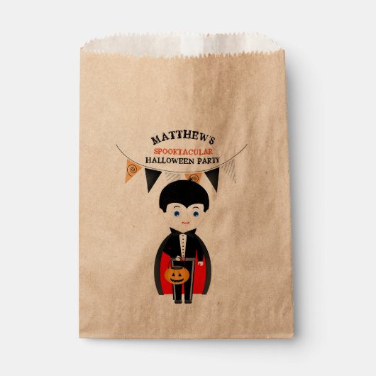 Sachets En Papier Little Vampire Halloween (Devant)