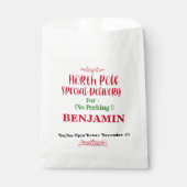 Sachets En Papier Livraison de père Noël Sack North Pôle Noël (Devant)