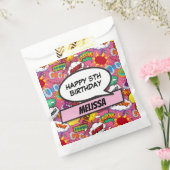 Sachets En Papier Livre rose Superhero fête d'anniversaire (Scellé)