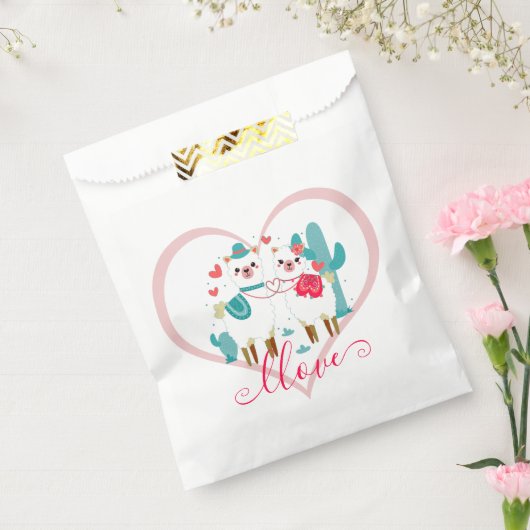 Sachets En Papier Llama Amour  (Scellé)