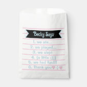 Sachets En Papier Llama pyjama Anniversaire fête de Slepov (Devant)