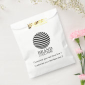 Sachets En Papier Logo d'affaires personnalisé moderne cadeau promot (Scellé)