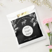 Sachets En Papier Logo de vacances Rustique Noir Blanc Noël Entrepri (Scellé)