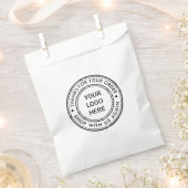 Sachets En Papier Logo d'entreprise blanc personnalisé Merci pour vo (Coupé)