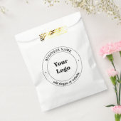 Sachets En Papier Logo d'entreprise et texte promotionnel | Blanc (Scellé)