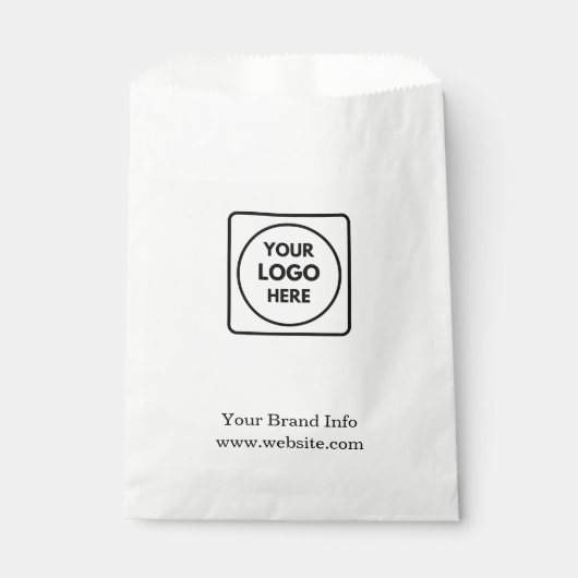 Sachets En Papier Logo d'entreprise | Objets promotionnels professio (Devant)