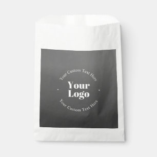 Sachets En Papier Logo d'entreprise ou design & texte modifiable