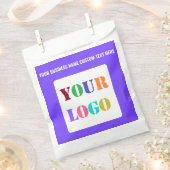 Sachets En Papier Logo d'entreprise personnalisé Texte de votre entr (Coupé)