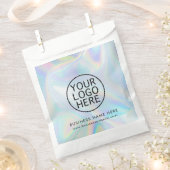Sachets En Papier Logo d'entreprise simple iridescent personnalisé p (Coupé)