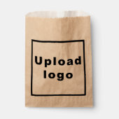 Sachets En Papier Logo d'entreprise sur sac en papier Brown (Devant)