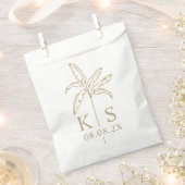 Sachets En Papier Logo du Mariage Monogramme personnalisé Favoriser  (Coupé)