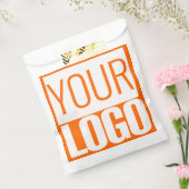 Sachets En Papier Logo gras orange néon (Scellé)